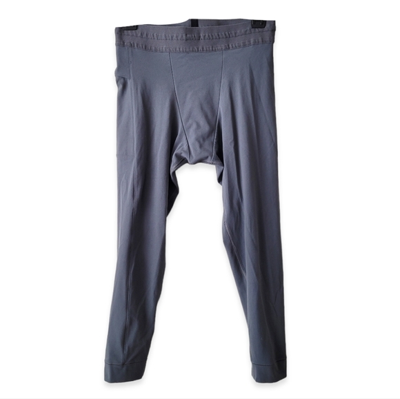 NIKE Dri Fit Tight Fit 3/4 Grey Training Base Layer Tights Size S - Picture 1 of 13